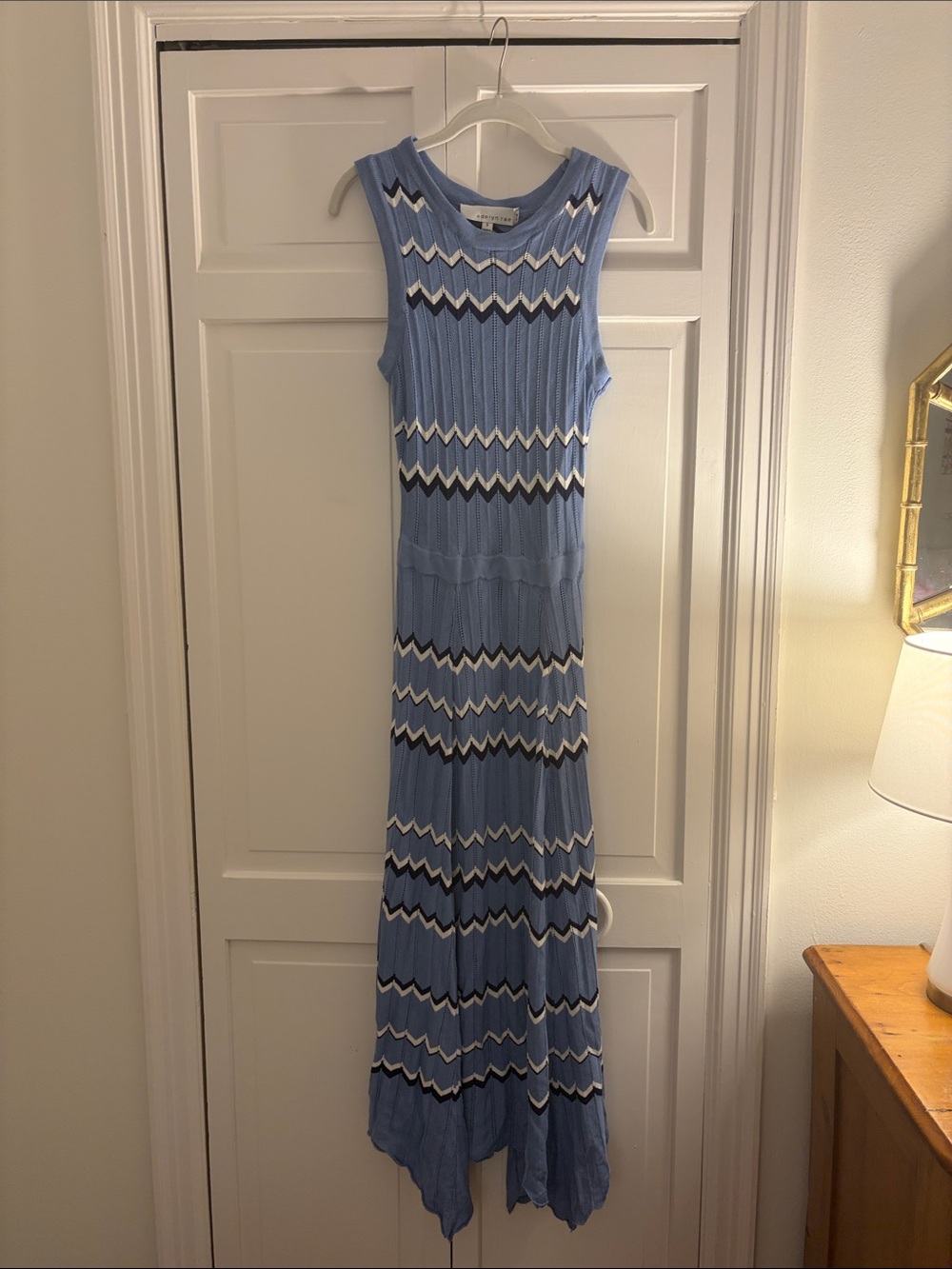 Adelyn Rae Zig Zag Maxi Dress